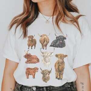 Highland Cow Shirt, Highland Cow Gift Highland Cow Lover Gifts